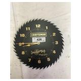 Craftsman Saw Blade Wall Clock