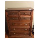 Vintage American Drew 5-Drawer Wood Dresser