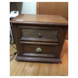 Vintage American Drew 2 Drawer Night Stand