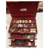 Large Jewery Lot with Jewlery Box