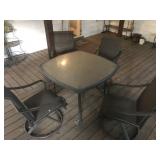 Glass Top Patio set