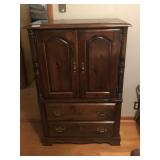 Vintage Aeolus "Ivory Rose" Wood Chest
