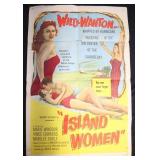 Vntg Island Women Theater Poster - Numbered