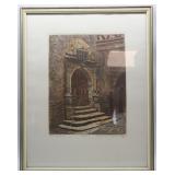 Signed Ernst Geissendorfer Etching