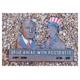 Roosevelt Metal License Plate Topper