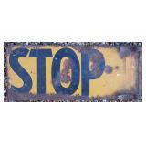 Stop Metal Sign