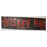 Painted Whiskey Bar Metal Sign