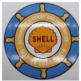 Shell Marine Lubricant Enamel Sign