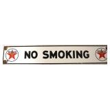 Texaco No Smoking Enamel Sign