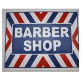 Barbershop Enamel Sign