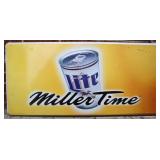 Miller Life Miller Time Metal Sign