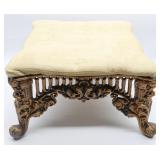 Vntg Victorian Style Cast Iron Footstool
