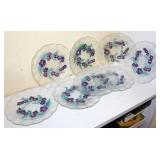 8pc Hand Painted Plates