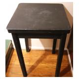 Black Painted Metal Side Table