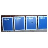 4pc Exxon Metal Signs