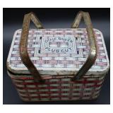 Vntg Dixie Queen Metal Tobacco Tin