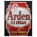 Arden Ice Cream Enamel Sign
