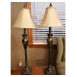 2pc Table Top Lamps- Works