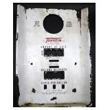 Tokheim Gas Pump Porcelain Front Face