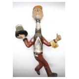 Vntg Blatz Beer Running Waiter Advertising Statue