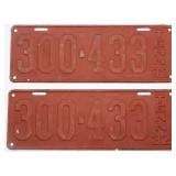 2pc 1932 TN License Plate Tags