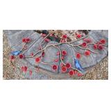 Metal Floral Branch Wall Hanger