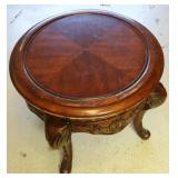 Ornate Carved Wood Cocktail/Side Table