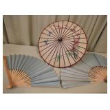 Asian Paper Umbrella and Fans