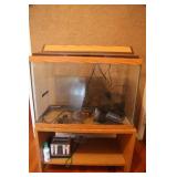 Complete Aquarium Kit with Rolling Table