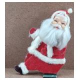 Rubber Face Wood Body Sitting Santa