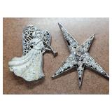 Bethlehem Star & Angel Gabriel Brooches
