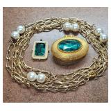 Emerald & Pearl Style Christmas Set