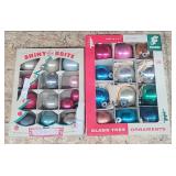 2 Boxes of Glass Christmas Ornaments