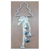 Sliver & Blue Christmas Tree Door Knob Hanger
