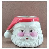 Jolly Santa Face Open Cookie Snack Mug