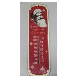 Santa Metal Wall Themometer