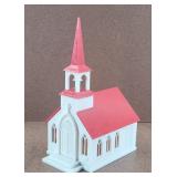 Plastic Christmas Church Music Box