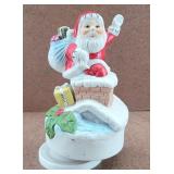 Eaton Collection Windup Musical Santa Chimney