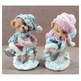 2pc Bear Ice Skaters by K Collections