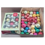 2 Boxes of Glass Ornaments