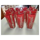 Set of 11 Vintage Thai Inspired Glasses