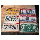 Western States License Plates