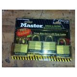 4 New Masterlock Pad Locks