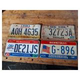 Ohio, DC, New York License Plates