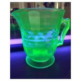 Anchor Hocking Uranium Vaseline Glass Pitcher