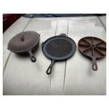 3 Cast Iron Pieces