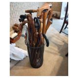 Large Collection of Walking Canes