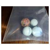4 Vintage Unique Marbles
