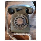 Avocado Green Rotary Telephone