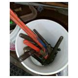 Bucket of Pipe Wrenches